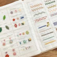 1 Set Sewing Book Set (Suitable For Beginners), Embroidery Stitch Tools Kit (Includes Pattern Tutorials), DIY Hand Cross-Stitch Sewing Tools Kit - Multicolor - View 9