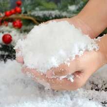 20/50/100g-Fake Snow Decoration - Artificial Snow For Christmas Decoration,Christmas Decoration Simulation Snowflake Dry Snow Powder Artificial Snow Photo Props Artificial Snowflake, Fake Snow Crafts - White - View 2