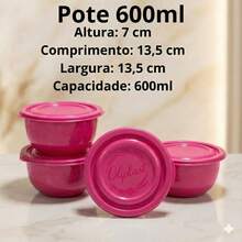 SET OF 21 KITCHEN JARS WITH LIDS - 玫紅色 - 查看 5