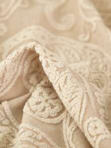 1pc Sofa Bed Cover, Jacquard High Elasticity Easy Installation, Multi-Size Fit, Suitable For All Seasons And Holidays, Anti-Pet Scratch, Anti-Dirty Jacquard Foldable Sofa Bed Cover, Home Decor For Living Room Sofa - Khaki - View 9