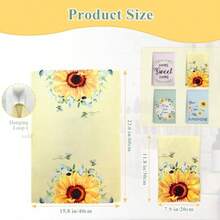 Toallas de cocina de microfibra con tela de girasol toallas de cocina florales para secar platos paños de cocina absorbentes con lazo para colgar para limpiar el hogar y decoracion de - Topinambur - Ver 5