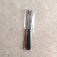 1 Stainless Steel Butter Knife - Heavy-Duty Reusable Butter Knife With Blade, Non-Slip Handle And Ergonomic Handle, Suitable For Cheese, Jam, Pastries