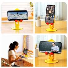 1入白兔設計手機支架，帶可調高度，多功能懶人支架，可愛便攜迷你支架 - 白色 - 查看 6