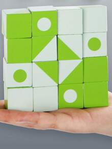 Portable Space Themed Educational Chess Board Game: Travel-Friendly 3D Puzzle Blocks In Metal Tin