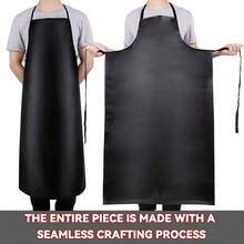 Tạp dề da PU dày dặn, chống trầy xước, chống thấm nước và dầu mỡ, chất liệu giả da cao cấp, thích hợp cho nhà bếp, nhà hàng và công việc hàng ngày, dành cho cả nam và nữ. - A - Xem 4