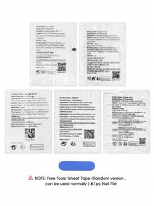 10片海洋蓝海星贝壳珍珠亚克力美甲贴纸，蓝色猫眼法式假指甲，短椭圆法式甲片，DIY美甲用品，可重复使用，包含果冻胶和指甲锉，适合日常佩戴、情人节美甲、Y2K音乐节派对 - 寶藍色 - 查看 7