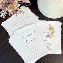 25pcs 300gsm Watercolor Paper, Rough/Textured Handmade Cotton Paper, White Textured Paper - White - View 5