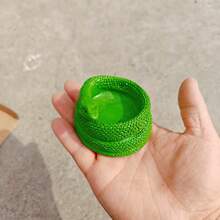 Black Snake Coiled Candle Holder - Gothic Decorative Candle Stand, Dark Aesthetic Tabletop Ornament, Aromatherapy Candle Base