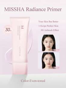MISSHA Radiant Primer - Brightening & Smoothing Makeup Base | Conceals Pores, Hydrates, Brightens | Radiant Pore Perfecting Makeup Primer, Oil-Control Lightweight Texture, Cosmetic Makeup Brand For Women, Perfect Concealer Cream Full Coverage, Natural Matte Finish, Skincare + Makeup 2-In-1, Suitable For Winter & Spring, Suitable For Y2K Fashion Parties, Birthday, Valentine's Day Gifts, Weddings, Summer Vacation - Color-Even-toned - 查看 7