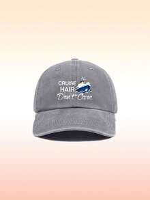 1pc Unisex Fashion Retro Anchor Print Vacation Baseball Cap - Adjustable Dad Hat & Baseball Cap - Unisex Casual Hat, Suitable For Outdoor Sports, Travel, And Running (Multiple Colors Available)