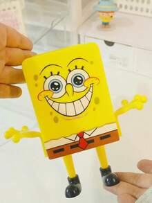 SpongeBob SquarePants 1/4 Giá để bàn chải đánh răng và cốc súc miệng hình hoạt hình SpongeBob dùng trong phòng tắm, Hộp đựng đồ treo tiết kiệm không gian, Không cần khoan, Trang trí nội thất - Nhiều màu - Xem 14