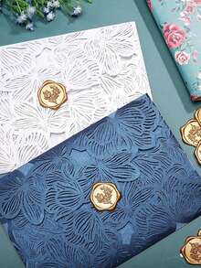 10 Pieces Letter Window Envelope DIY Handmade Gift Packaging Bag Wedding Invitation Card Cover Cash Envelope Stationery - Wax Seal (antique Bronze) Heart - View 9