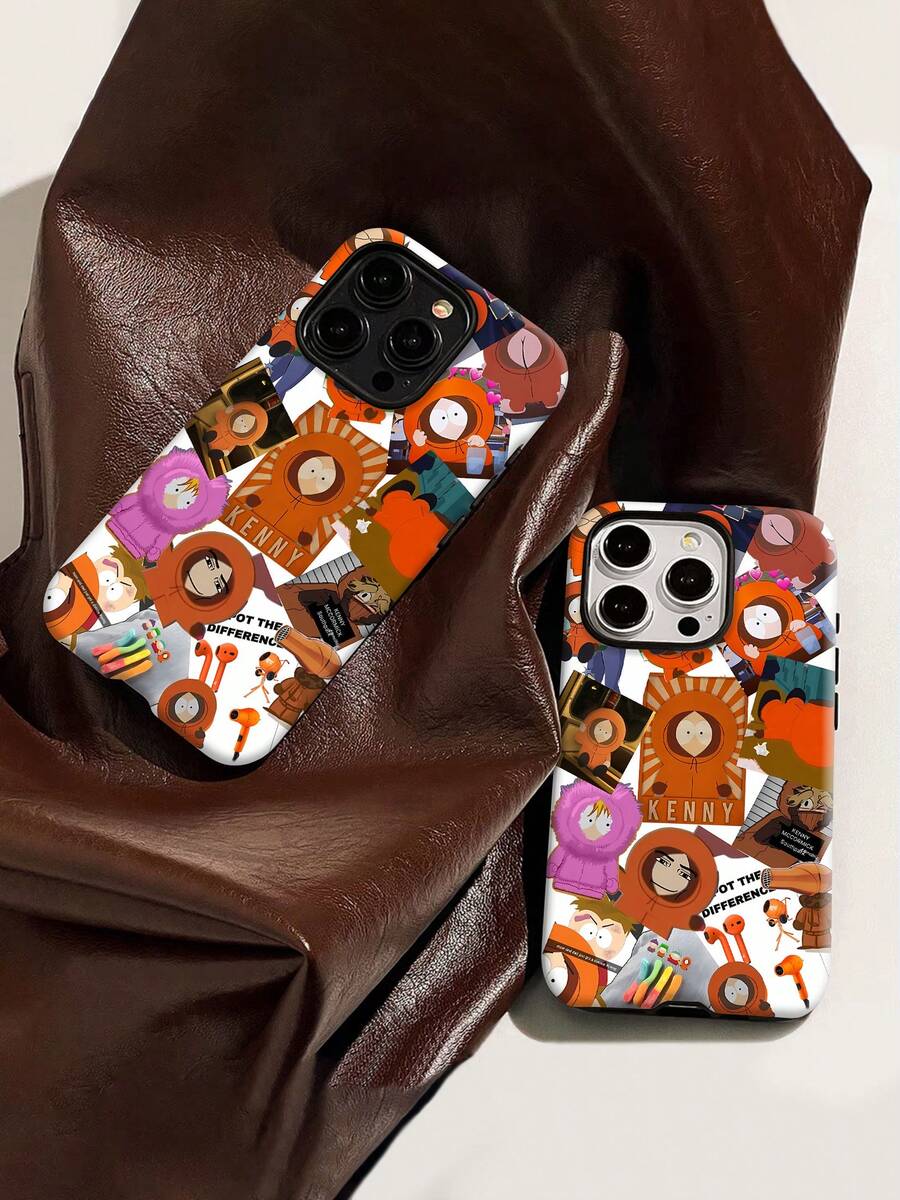 Estuche para teléfono con diseño con capucha Kenny McCormick Compatible con estuches para teléfonos 17 16 Pro Max 15 Pro Max 13 y 12 Hecho de material TPU a prueba de caídas, resistente al desgaste y cómodo de sostener Un gran regalo para familiares, amigos, seres queridos, novios, novias y para Navidad - Blanco - Ver 1