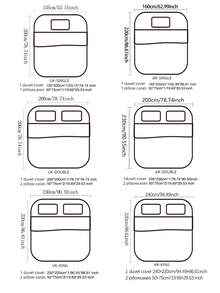 2/3件套皇家蓝提花床上用品套装，缎面被套配金色缎面枕套，拉链封口，可机洗，男女老少皆宜，奢华卧室装饰，完美节日礼物 - 寶藍色 - 查看 4