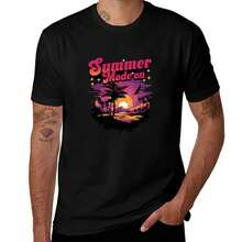 Summer Mode On T-Shirt Fashion Shirts Luxury Designer Funny Meme T-Shirts Designer T Shirt Men - Black - View 1