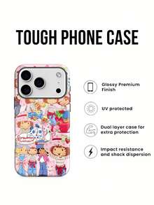 Estuche para teléfono con patrón de amigos de  Compatible con estuches para teléfonos   17  16 Pro Max  15 Pro Max  13 y  12 Hecho de material TPU a prueba de caídas, resistente al desgaste y cómodo de sostener Un regalo perfecto para familiares, amigos, seres queridos, novios/novias y para Navidad - Blanco - Ver 3