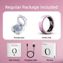 Upgraded Smart Ring For Women Men, Smart Health Ring - IP68 Fitness Ring, Fitness Tracker With Sleep Tracker, Step Tracker, Distance Monitoring For IPhone And Android - Birthday Gifts/Father Gifts/Mother Gifts - 粉色 - 查看 8