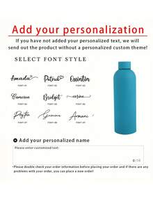 1pc 500ml Customized Stainless Steel Water Bottle With Lid, Metal Cup, Fitness Water Bottle, Straight Coffee Mug, Car Cup, Personalized Insulated Tumbler, Customized Birthday Gift, Groomsman Gift, Father's Gift, Bridesmaid Gift, Mother's Day Gift, Elegant - Multicolor - View 9