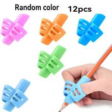 Pencil Grips For Kids Handwriting Pencil Gripper Pencil Holder Posture Correction Training Writing AIDS For Preschooler Kids Toddler Children Special Needs Random Color