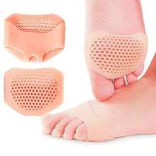 1/3 Pairs Of Soft Gel Ball Foot Pads, For Both Women And Men, Toe Pads, Reusable Breathable Sleeve Pain Relief Forefoot Pads (Beige, White, One Size Fits All) Silicone Foot Pads, Pain Relief And Comfort - Metatarsal Support Pads