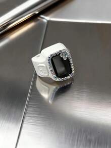 1pc/3pcs Portable Digital Ring Counter. The New Counter With Bright Diamonds And Transparent Flowers Is Suitable For Outdoor Sports Step Counting, Prayer And Blessing Props, Warehouse Inventory Counter, Stress Relief Tools, Learning Counting Exercises And Holiday Gifts. The Tightness Can Be Adjusted. - Multicolor - View 12