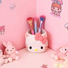 SANRIO 1 recipiente organizador em formato de caneta, ideal para decoração de mesa de maquiagem e ferramentas. Disponível em dois estilos. Perfeito para uso diário. (O produto apresenta pequenos defeitos. Caso isso seja um problema para você, por favor, não compre.) - Multicolorido - Ver 9