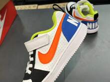 Nike New Kids' Hook And Loop Lightweight Sneakers - Black and White/orange - View 6