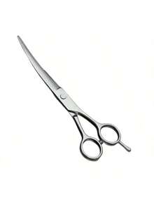 1把银色宠物弯剪，日本不锈钢狗狗修毛剪，宠物修毛剪，猫狗用品 - 彩色 - 查看 5