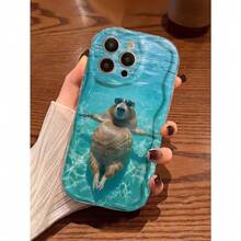 Funny Phone Case Wave, Sea Water Capybara, Colorful Glitter Oil Cream Ombre Print Protective Phone Case, Compatible With IPhone 15, Compatible With IPhone 15 Pro Max, Compatible With IPhone Compatible With Xiaomi Compatible With Redmi Waterproof Shockproof Anti-Fall Scratch Resistant - Trong sáng - Xem 12
