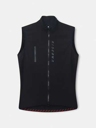 HISERWA Męska kamizelka rowerowa wiatroszczelna, wodoodporna, oddychająca, szybkoschnąca, odprowadzająca wilgoć profesjonalna kamizelka rowerowa bez rękawów zapinana z przodu na podwójny zamek błyskawiczny otwory wentylacyjne wycinane laserowo wiele funkcjonalnych kieszeni odblaskowe elementy o wysokiej widoczności