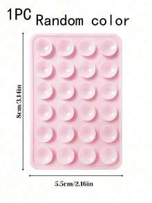 1 Silicone Phone Adhesive Handle, Suction Cup Phone Case Holder, Hands-Free Adhesive Phone Handle, Suitable For Selfies And Videos, Phone Finger Grip Holder, Compatible With Various Smartphones - Multicolor - View 7