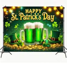 2D Flat One, St. Patrick's Day, 2D Printed Party Banner, No Electricity Required, Holiday Party Decorations, Home Decor Items, Family, Living Room, Bedroom, Garage, Graduation Celebration Decorations - 1PCS - View 5