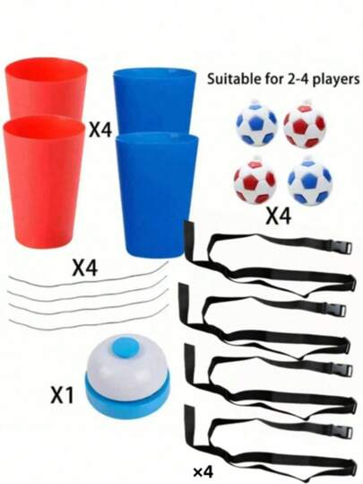 2/4 Sets Adult & Teen Outdoor Swing Game Set, Toss & Ring Toss Games For Christmas, Birthday, Thanksgiving, Team Building, Social Gatherings, Outdoor Group Activities, Party Games, Durable Mixed Color Game Sets, Holiday Game Kits, Family & Group Christmas Activities