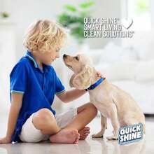 Quick Shine - Kit de limpieza para superficies duras y pulimento con 1 almohadilla reutilizable, madera dura, tablón de vinilo de lujo, azulejos y laminado, uso húmedo y seco, perfecto para(Mop with 1 Refill Pad) - Multicolor - Ver 8