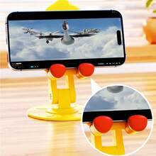 1入白兔設計手機支架，帶可調高度，多功能懶人支架，可愛便攜迷你支架 - 白色 - 查看 2