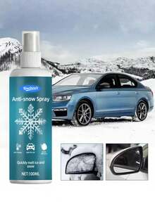 Car Windshield De-Icer Spray - Fast Ice Melt Anti-Frost | Gentle On Car Glass & Refrigerator Freezers - Multicolor - View 2