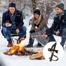 2 PCS Arrancador de Fuego de Pedernal de 3.14 Pulgadas, Varillas Ferro Supervivencia, Arrancador Incendios con Percutor y Cordn Mueca Paracord para Supervivencia Emergencia, Camping - Ejercito Verde - Ver 6