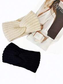 3pcs Women's High-Quality Outdoor Knitted Headbands, Essential Autumn/Winter Accessories - Scarves, Hair Accessories, Soft Headbands Women Hair Band - Multicolor - View 7