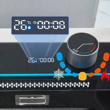 Fregadero de cocina Fregadero de cocina contemporáneo con caño en cascada Incluye grifo mezclador de triple función, grifo de agua filtrada, pantalla LED, dispensador de jabón, lavavajillas y controles tipo piano. Satisface todas las necesidades del hogar. Un fregadero de cocina contemporáneo esencial, que combina a la perfección la funcionalidad práctica con un diseño elegante. (75 cm x 45 cm x 21 cm) - 75*45*21 cm - Ver 8