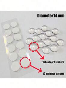 Miếng dán bàn phím phóng đại trong suốt, dụng cụ hỗ trợ gõ phím nghệ thuật, dụng cụ làm dài móng, phụ kiện trang trí trong suốt, không gây hại cho móng, nắp bàn phím tự dính trong suốt, dùng cho văn phòng, phụ kiện máy tính thiết yếu cho phụ nữ, món quà nhỏ ý nghĩa, lựa chọn hoàn hảo cho gia đình hoặc bạn gái. - Màu trắng trong suốt - Xem 11