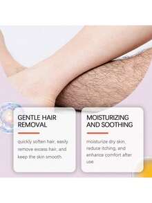 OceAura 1 Set Hair Removal Cream, Gentle Fast-Acting Depilatory Cream For Body, Arms, Legs – Smooth Skin, Reduces Itching, Slows Regrowth, For Men & Women, Easy Use At Home,Gifts For Men And Women Suitable For Christmas, Valentine's Day, New Year's Day, Birthdays, Weddings, And Parties,Quick Ship Items,Free Shipping - Purple - View 7