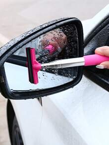 1pc Multifunctional Car Rearview Mirror Retractable Windshield Wiper, Windshield Washer, Window Cleaner, Front Windshield Wiper Brush, Car Rearview Mirror Wiper, Retractable Multifunctional Wiper, Retractable Car Window Cleaner, Glass Cleaning Brush Wiper - Multicolor - View 10