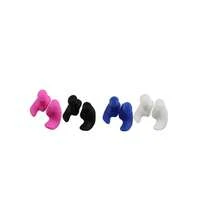 4 Pairs/Pack Reusable Silicone Ear Plugs, Soft, Waterproof, Comfortable, Suitable For Swimming - Multicolor - View 15