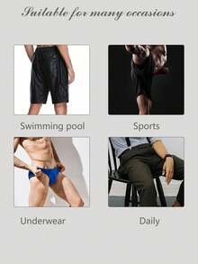 Men's Athletic Supporter, Made Of Polyester Fiber With Foam Padding, Solid Color, Slim Fit Design To Enhance Support For Swimwear, Thongs And Briefs