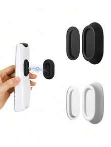 2 cái/1 cái Giá đỡ điều khiển từ xa từ tính, Giá đỡ lưu trữ điều khiển từ xa gắn tường tự dính không gây hư hại, Giá đỡ điều khiển từ xa, Bộ sạc, Lưu trữ tại nhà, Móc lưu trữ gắn tường bằng silicon không cần khoan - Nhiều màu - Xem 1