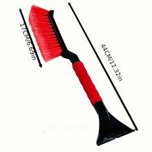 2-In-1 Heavy Duty Car Snow Brush & Ice Scraper - Dual Function Winter Snow Removal Tool With Handle, Non-Slip Grip, Durable Plastic/Black Brushless Design, Suitable For Trucks, SUVs, RVs, Motorcycles (Portable Ice Scraper Accessory), Barbecue Cleaning Brush, Barbecue Brush For Grill Cleaning, Car Snow Brush, Car Deicing Tool, Car Deicing Scraper, Barbecue Scraper Brush, Grill Cleaning Brush, Barbecue Brush Grill Cleaning, Winter Car Deicing Tool, Barbecue Cleaning Tools