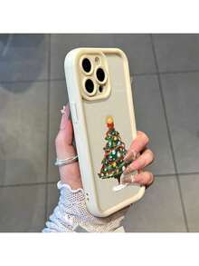 Fundas protectora de teléfono con Diseño Árbol De Navidad Festivo Colorido regalo de moda minimalista interesante para hombres y mujeres, adecuado para  16/15/15Pro/15ProMax/14/13/12/11/XsMAX,  17,  Max Series,A14/A15/S23 Ultra/A50/A12/A32/A52/A72/A51/A21S/A13/A14/S22 Ultra/S23/A33/A53/S20 FE,Protección completa contra caídas, resistencia a impactos y prevención de rayaduras,diseño creativo y de moda para hombres y mujeres - Bordó - Ver 5