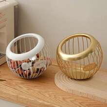 Organizador de cápsulas de café de hierro multifuncional, estante de almacenamiento creativo para aperitivos y frutas, cesta Diagonal hueca, artículos para el hogar, 1. FICQ - Blanco - Ver 2