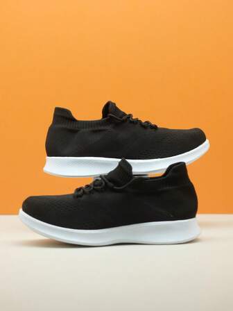 儿童轻便透气紫色系带休闲套脚舞蹈鞋，针织袜鞋