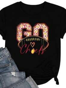 Women's Casual Black Knitted Short Sleeve Regular T-Shirt With Round Neck And Slight Stretch Fabric - Black - View 1